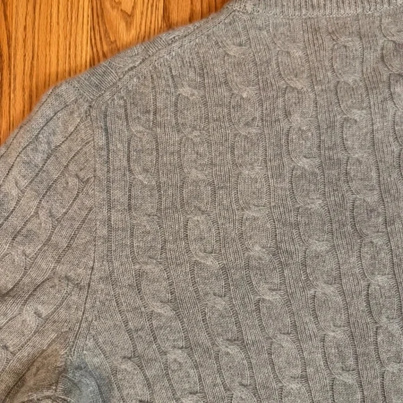 J Crew Mens Cashmere cable-knit sweater